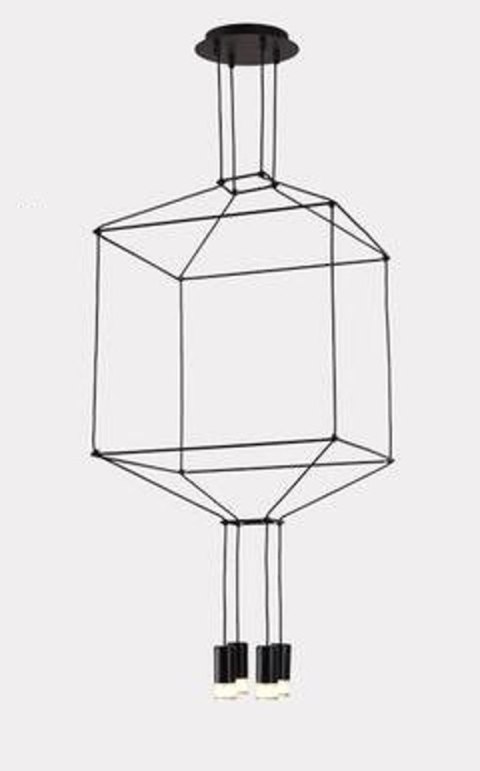 Lampa wisząca LINEA-4 czarna 45 cm Lampa wisząca LINEA-4 czarna 45 cm