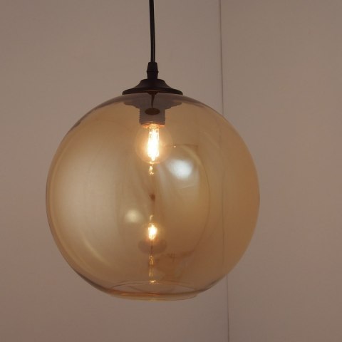 Lampa wisząca LOVE BOMB bursztynowa 25 cm Lampa wisząca LOVE BOMB bursztynowa 25 cm