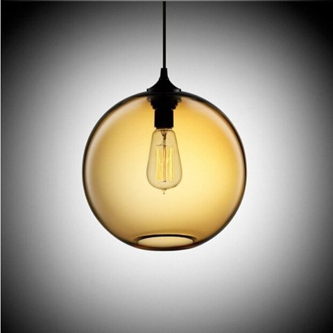 Lampa wisząca LOVE BOMB bursztynowa 25 cm Lampa wisząca LOVE BOMB bursztynowa 25 cm