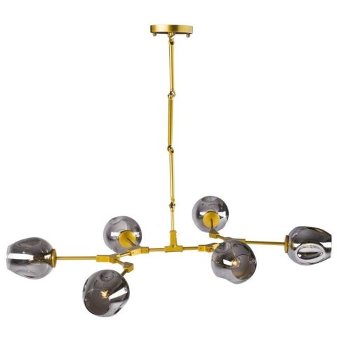 Lampa wisząca MODERN ORCHID-6 złoto szara 130 cm Lampa wisząca MODERN ORCHID-6 złoto szara 130 cm