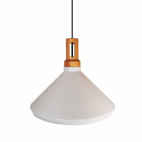 Lampa wisząca NORDIC WOODY biało-drewniana 35 cm Lampa wisząca NORDIC WOODY biało-drewniana 35 cm