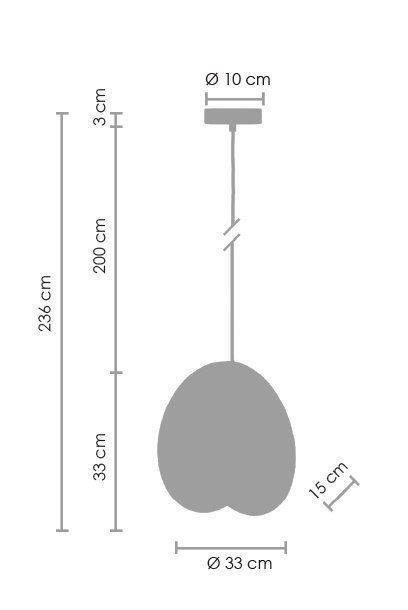 Lampa wisząca PILLS L biała 33 cm Lampa wisząca PILLS L biała 33 cm
