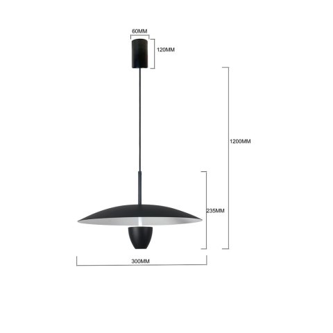 Lampa wisząca Ufo S czarna LED CCT Lampa wisząca Ufo S czarna LED CCT