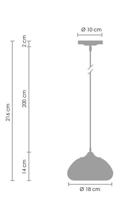 Lampa wisząca VICTORY GLOW S miedziana 17 cm Lampa wisząca VICTORY GLOW S miedziana 17 cm