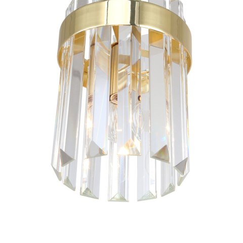 Lampa wisząca Vetro 1 złota 1xE14 Lampa wisząca Vetro 1 złota 1xE14