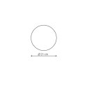 Plafon Platillo 21 cm czarny LED CCT