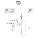 Plafon Platillo 21 cm czarny LED CCT