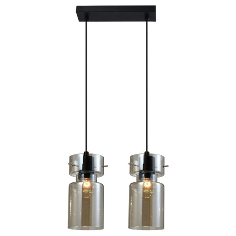 Podwójna lampa wisząca Nivio dymna 2xE27 Podwójna lampa wisząca Nivio dymna 2xE27