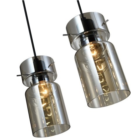 Podwójna lampa wisząca Nivio dymna 2xE27 Podwójna lampa wisząca Nivio dymna 2xE27
