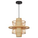 Ratanowa lampa wisząca Astra naturalna 1xE27