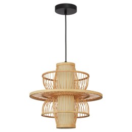 Ratanowa lampa wisząca Astra naturalna 1xE27