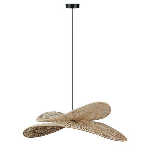 Rattanowa lampa wisząca Raya naturalna 1xE27 Rattanowa lampa wisząca Raya naturalna 1xE27