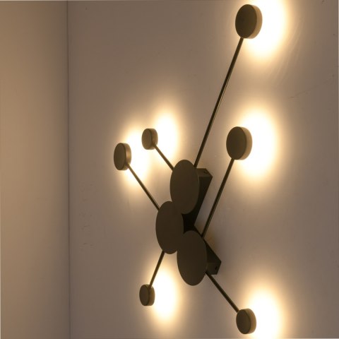 Lampa ścienna CLEX - 6 LED czarna 89 cm Lampa ścienna CLEX - 6 LED czarna 89 cm