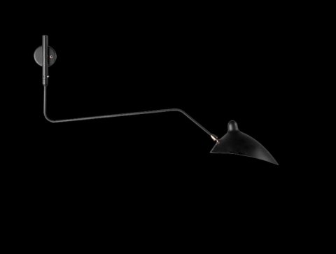 Lampa ścienna CRANE-1W czarna 99 cm Lampa ścienna CRANE-1W czarna 99 cm