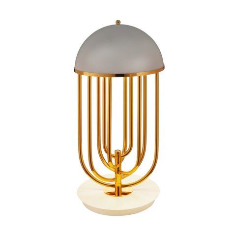 Lampa stołowa DOLCE VITA biało złota 60 cm Lampa stołowa DOLCE VITA biało złota 60 cm