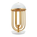 Lampa stołowa DOLCE VITA biało złota 60 cm