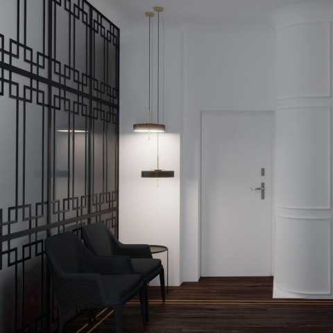 Lampa wisząca ARTDECO czarno - złota 35 cm Lampa wisząca ARTDECO czarno - złota 35 cm