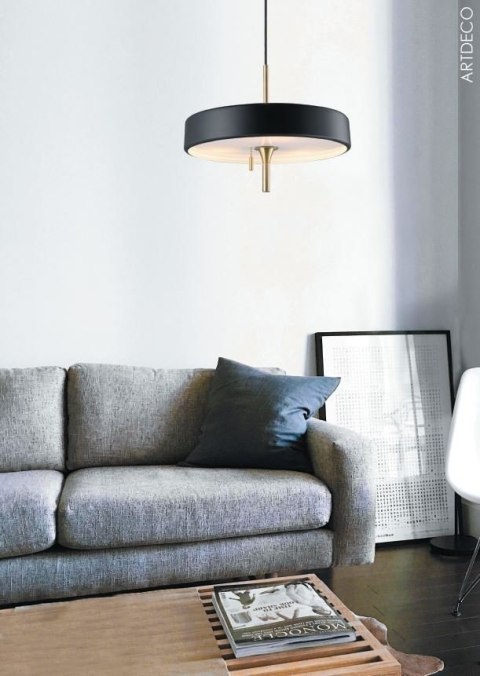 Lampa wisząca ARTDECO czarno - złota 35 cm Lampa wisząca ARTDECO czarno - złota 35 cm