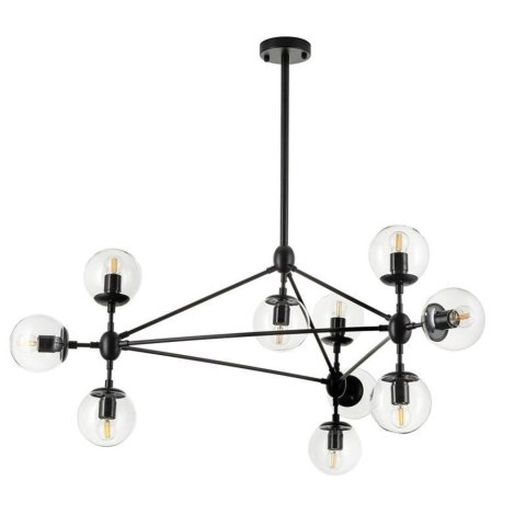 Lampa wisząca ASTRIFERO-10 transparentno czarna 90 cm Lampa wisząca ASTRIFERO-10 transparentno czarna 90 cm