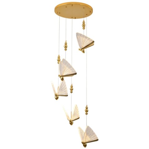 Lampa wisząca BEE LAMP 5 LED złota 45 cm Lampa wisząca BEE LAMP 5 LED złota 45 cm