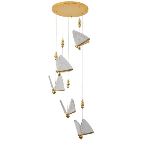 Lampa wisząca BEE LAMP 5 LED złota 45 cm Lampa wisząca BEE LAMP 5 LED złota 45 cm