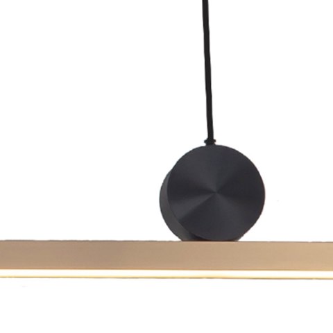 Lampa wisząca BOOGIE LED złoto czarna 88 cm Lampa wisząca BOOGIE LED złoto czarna 88 cm