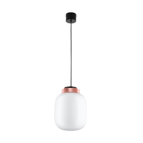 Lampa wisząca BOOM LED biało miedziana 25 cm Lampa wisząca BOOM LED biało miedziana 25 cm