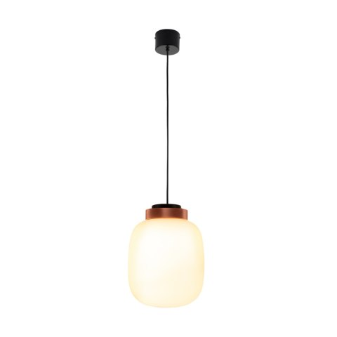 Lampa wisząca BOOM LED biało miedziana 25 cm Lampa wisząca BOOM LED biało miedziana 25 cm