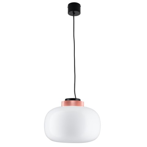 Lampa wisząca BOOM LED biało miedziana 35 cm Lampa wisząca BOOM LED biało miedziana 35 cm