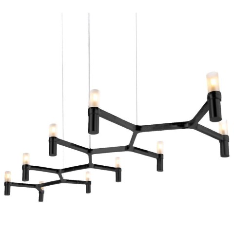 Lampa wisząca CANDLES-10 czarna 165 cm Lampa wisząca CANDLES-10 czarna 165 cm