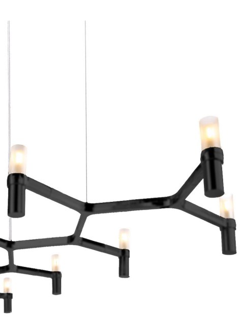 Lampa wisząca CANDLES-10 czarna 165 cm Lampa wisząca CANDLES-10 czarna 165 cm