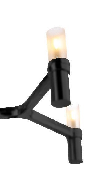 Lampa wisząca CANDLES-10 czarna 165 cm Lampa wisząca CANDLES-10 czarna 165 cm