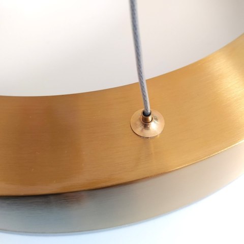 Lampa wisząca CIRCLE 40 LED mosiądz szczotkowany 40 cm Lampa wisząca CIRCLE 40 LED mosiądz szczotkowany 40 cm