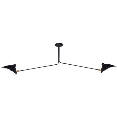 Lampa wisząca CRANE-2P dwuramienna czarna Lampa wisząca CRANE-2P dwuramienna czarna