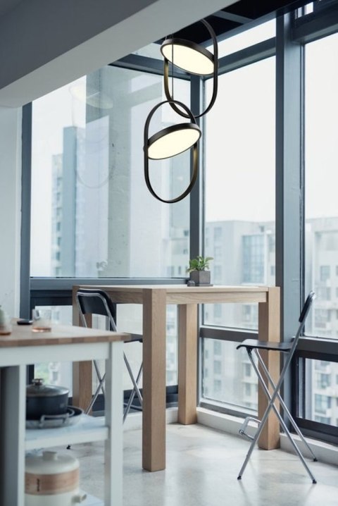 Lampa wisząca ELIPSE L LED czarna 65 cm Lampa wisząca ELIPSE L LED czarna 65 cm