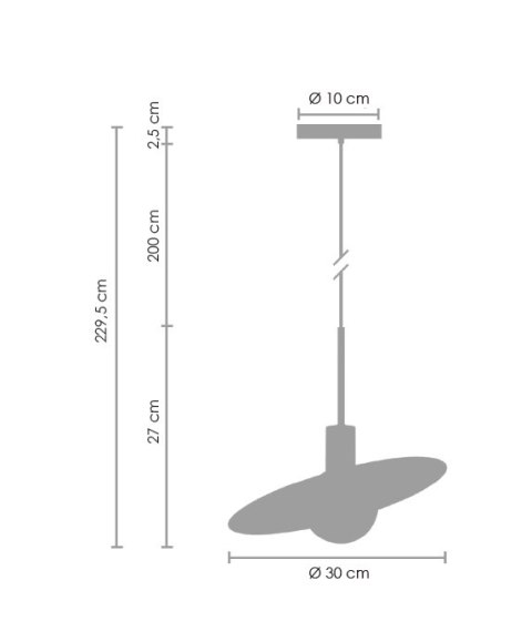Lampa wisząca JUPITER złota 30 cm Lampa wisząca JUPITER złota 30 cm