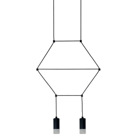 Lampa wisząca LINEA-2 czarna 35 cm Lampa wisząca LINEA-2 czarna 35 cm
