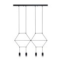 Lampa wisząca LINEA-4 LONG czarna 70 cm