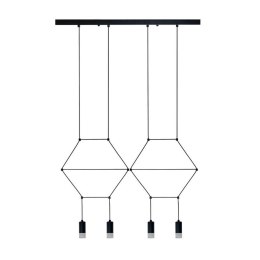 Lampa wisząca LINEA-4 LONG czarna 70 cm