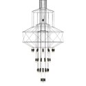 Lampa wisząca LINEA-43 czarna 90 cm