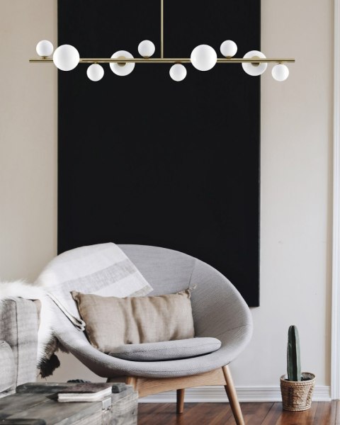 Lampa wisząca MILKY DROP złota 120 cm Lampa wisząca MILKY DROP złota 120 cm