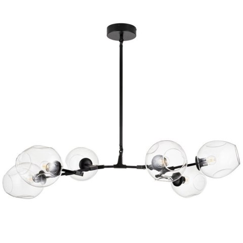 Lampa wisząca MODERN ORCHID-6 transparentno czarna 130 cm Lampa wisząca MODERN ORCHID-6 transparentno czarna 130 cm