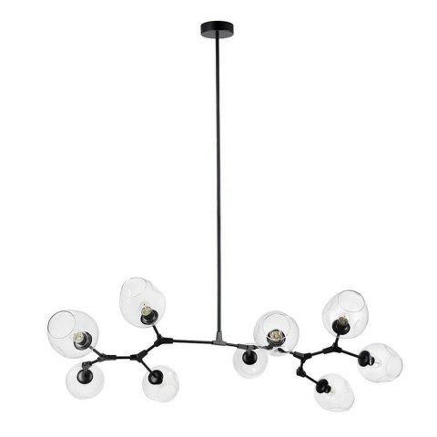 Lampa wisząca MODERN ORCHID-9 transparentno czarna 150 cm Lampa wisząca MODERN ORCHID-9 transparentno czarna 150 cm