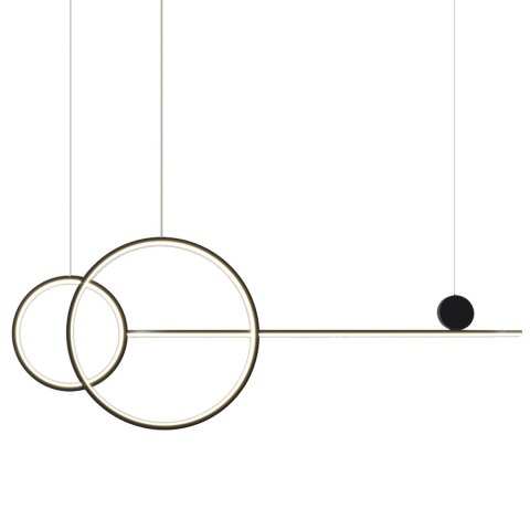 Lampa wisząca NEW AGE LED czarna 120 cm Lampa wisząca NEW AGE LED czarna 120 cm