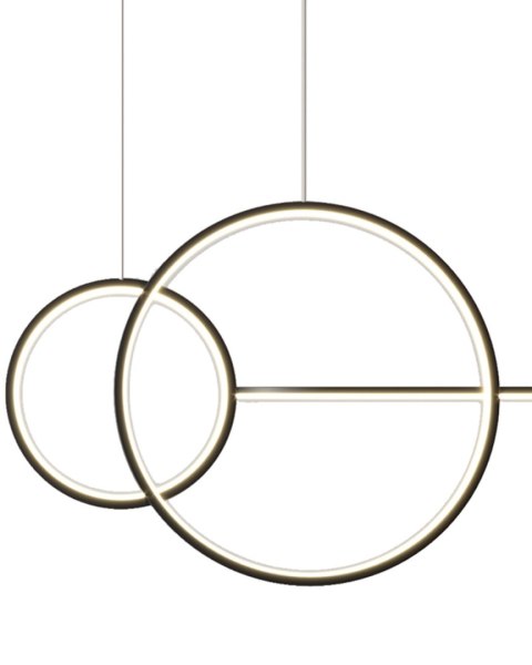 Lampa wisząca NEW AGE LED czarna 120 cm Lampa wisząca NEW AGE LED czarna 120 cm