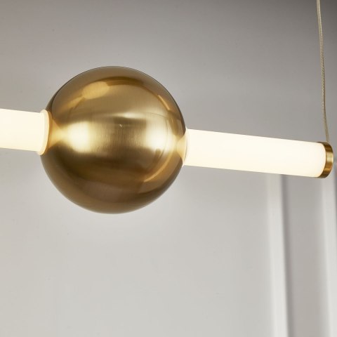 Lampa wisząca O-LINE L-4 LED mosiądz 110 cm Lampa wisząca O-LINE L-4 LED mosiądz 110 cm