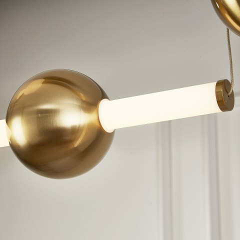 Lampa wisząca O-LINE L-4 LED mosiądz 110 cm Lampa wisząca O-LINE L-4 LED mosiądz 110 cm