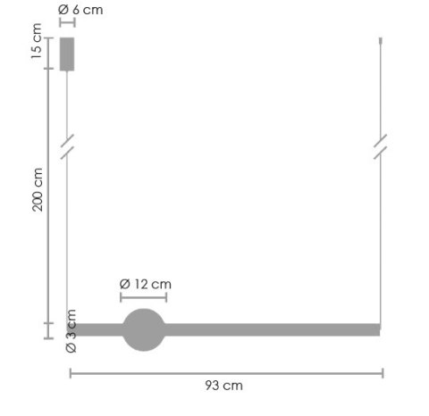 Lampa wisząca O-LINE LED 93 cm mosiądz Lampa wisząca O-LINE LED 93 cm mosiądz