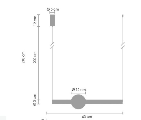 Lampa wisząca O-LINE LED 93 cm mosiądz Lampa wisząca O-LINE LED 93 cm mosiądz