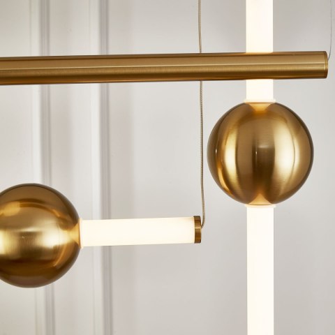 Lampa wisząca O-LINE S-4 LED mosiądz 79 cm Lampa wisząca O-LINE S-4 LED mosiądz 79 cm